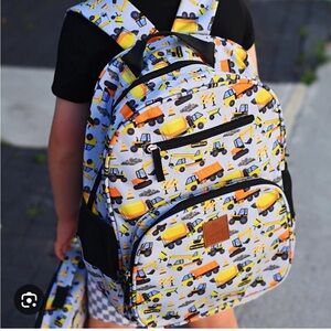 Kids Construction Print Backpack